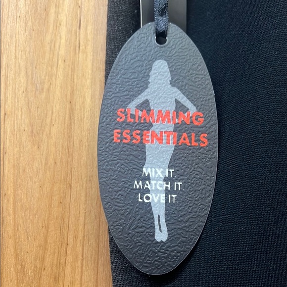 Black Knee-Length Asymmetrical Tummy Control Pencil Skirt - Picture 5 of 6